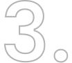 Number three on black background